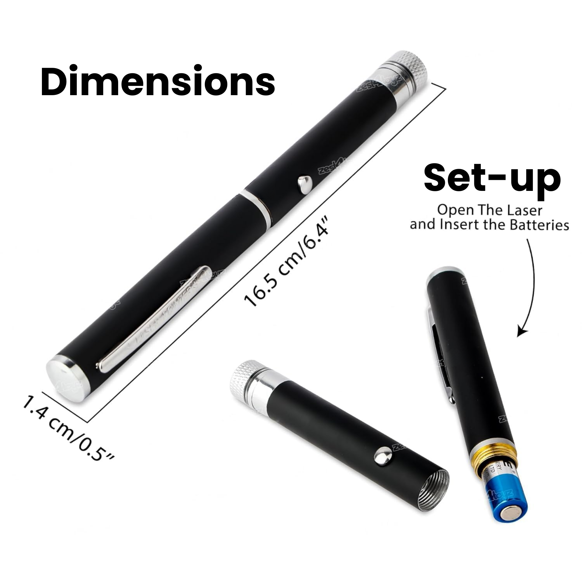 Dizaan Green Laser Pointer Pen with 8 Adjustable Multi-Effect Caps (532nm) | Perfect for Presentation,Project Design & Professional Use