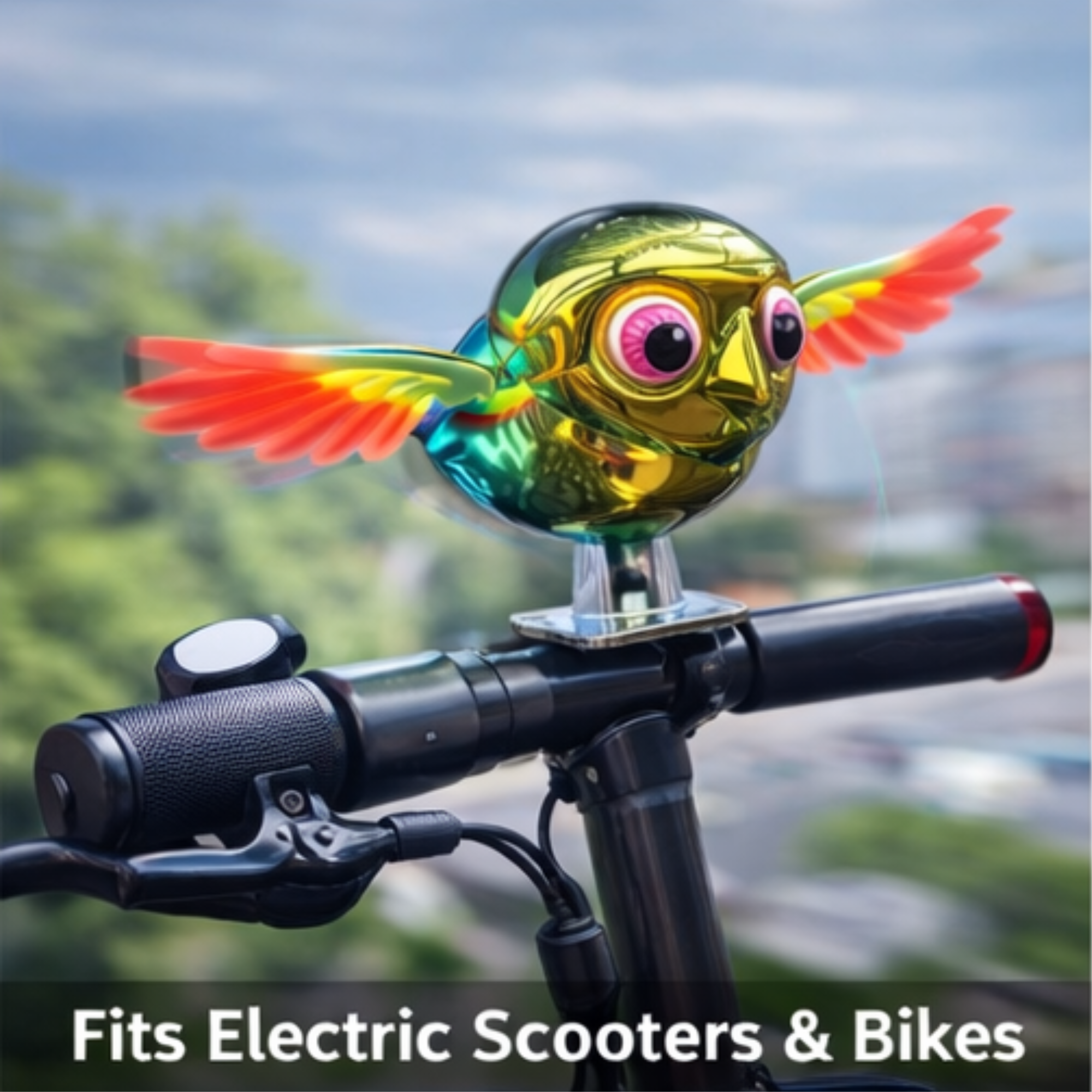 Dizaan Flying Bird For Car & Bike Decoration with Flapping Wings (Multicolour)