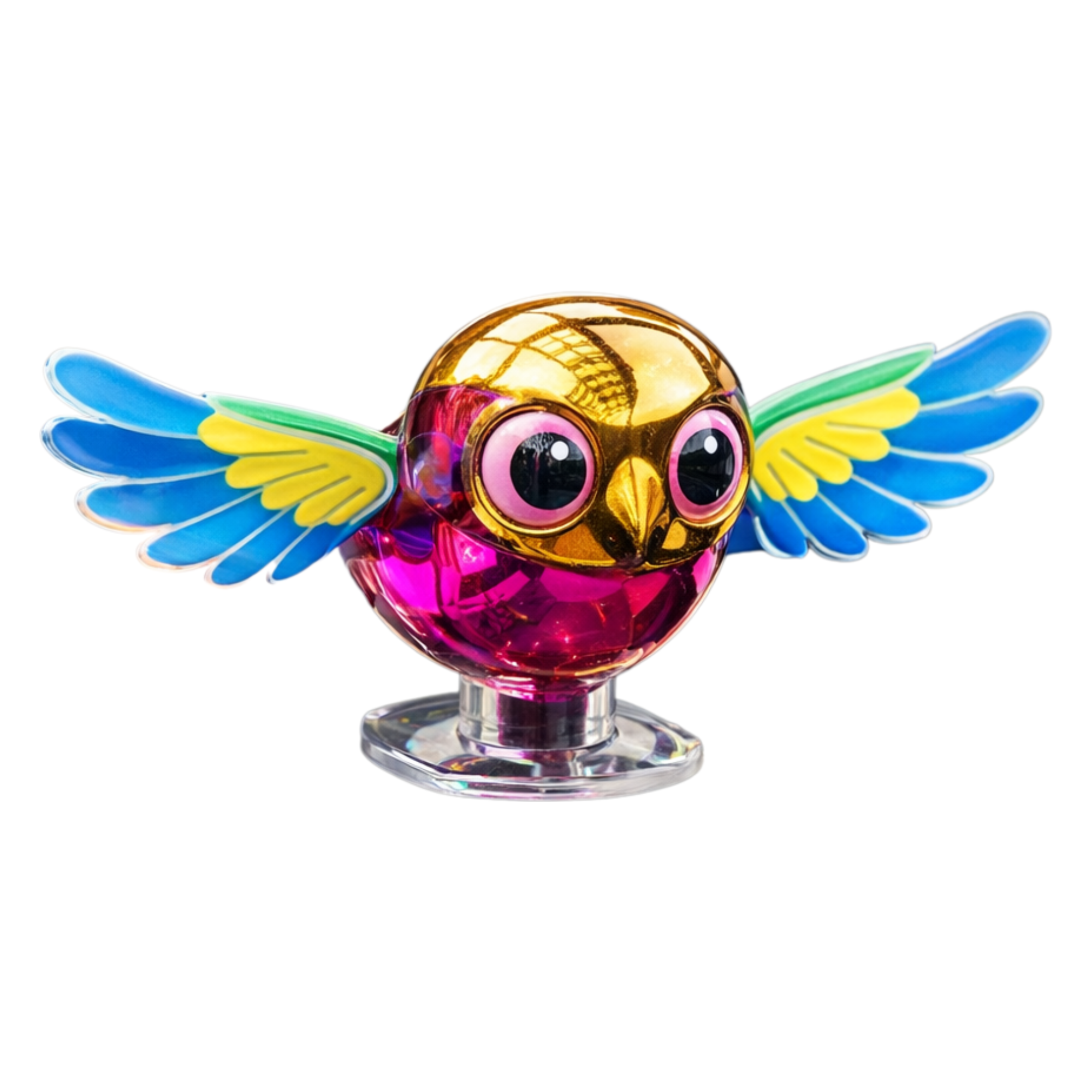 Dizaan Flying Bird For Car & Bike Decoration with Flapping Wings (Multicolour)