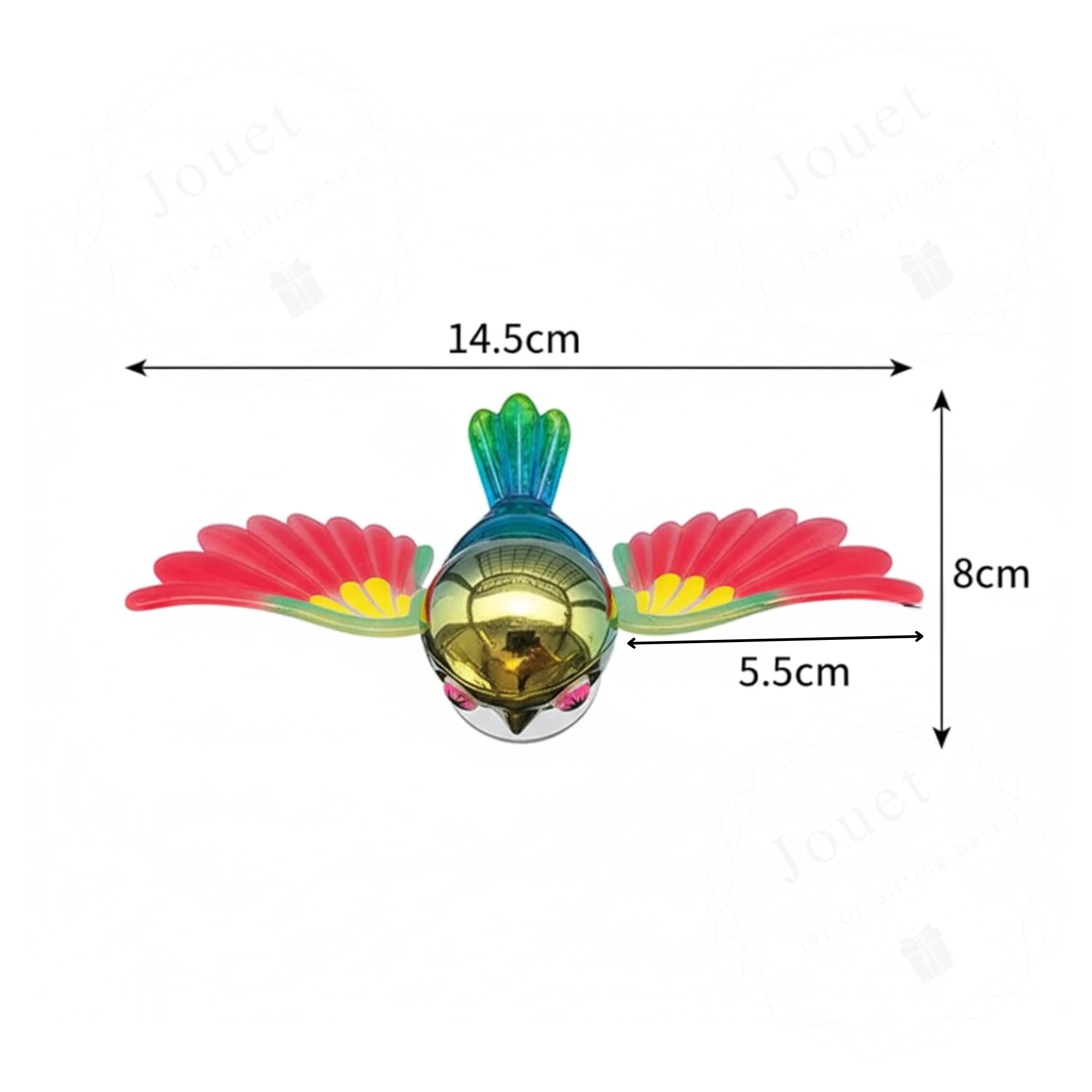 Dizaan Flying Bird For Car & Bike Decoration with Flapping Wings (Multicolour)
