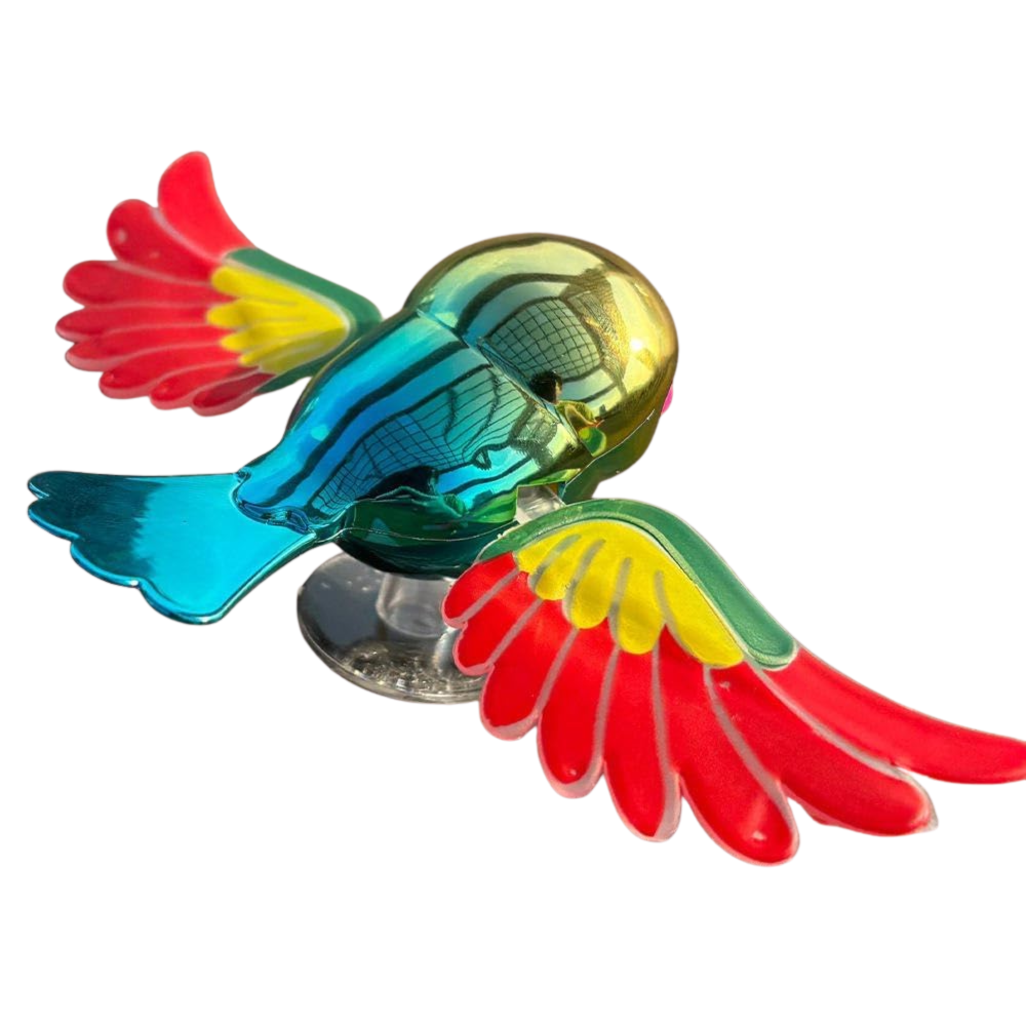 Dizaan Flying Bird For Car & Bike Decoration with Flapping Wings (Multicolour)