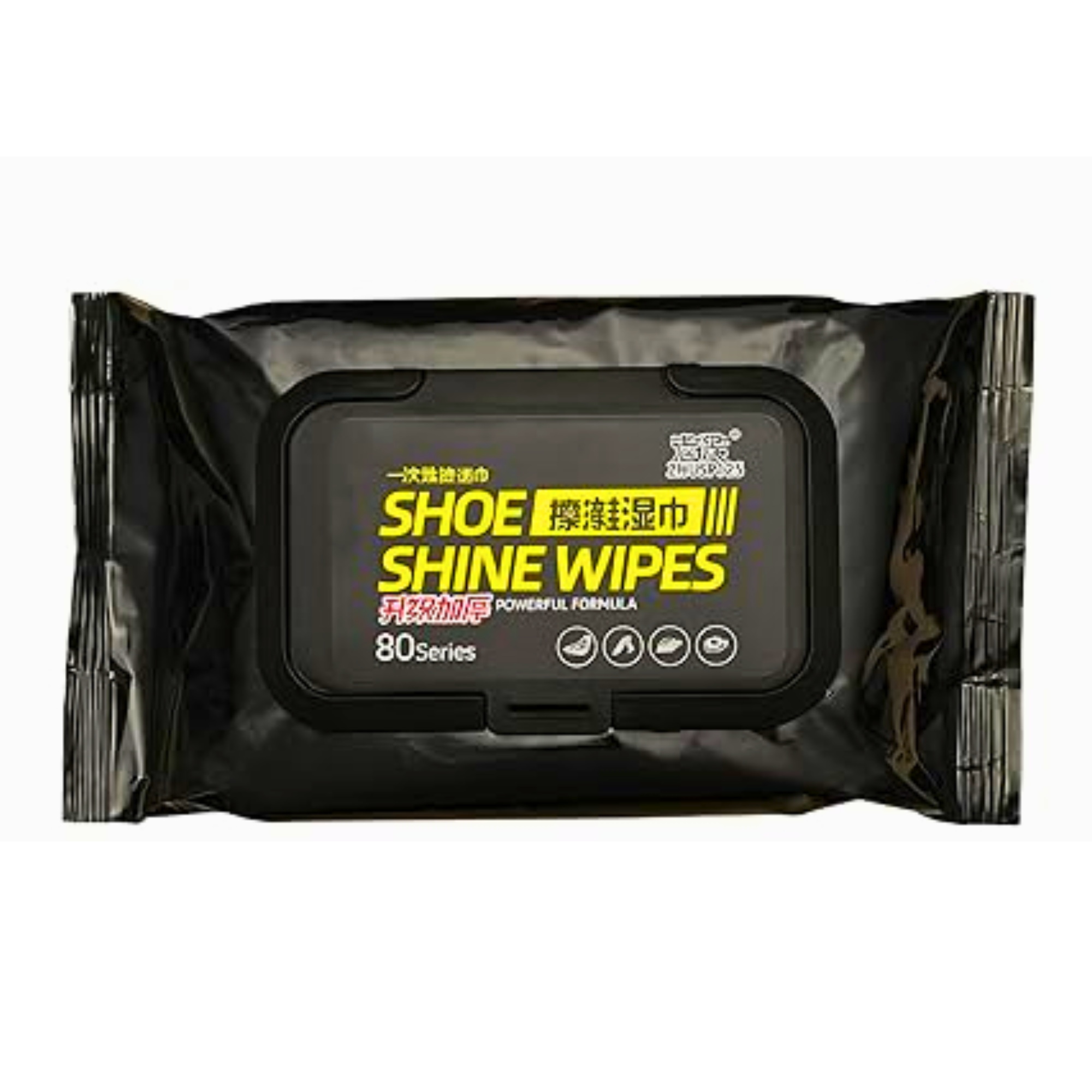 Shoe Shine Wipes (80 + 80 Wipes) – Instant Shoe Cleaning & Polishing Wet Wipes - Pack of 2