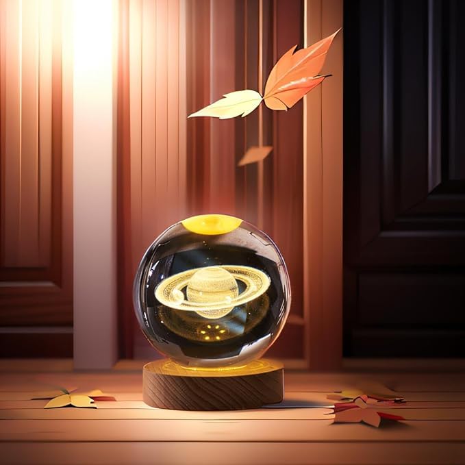 3D Crystal Ball Lamp | Crystal Night Lamp