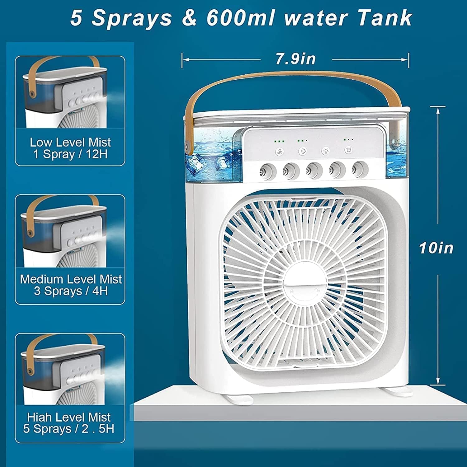 Water spray mist fan
