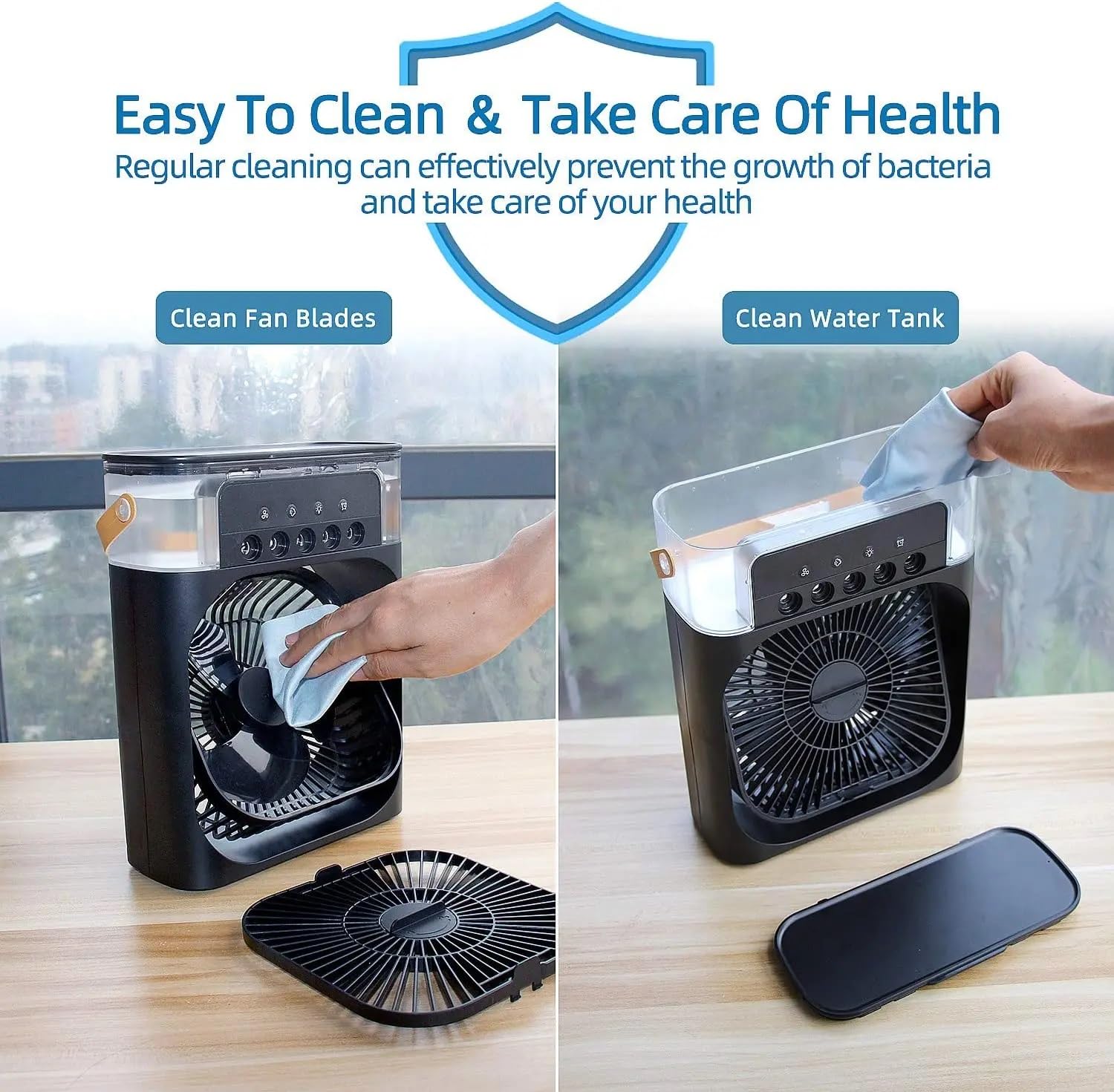 Water spray mist fan