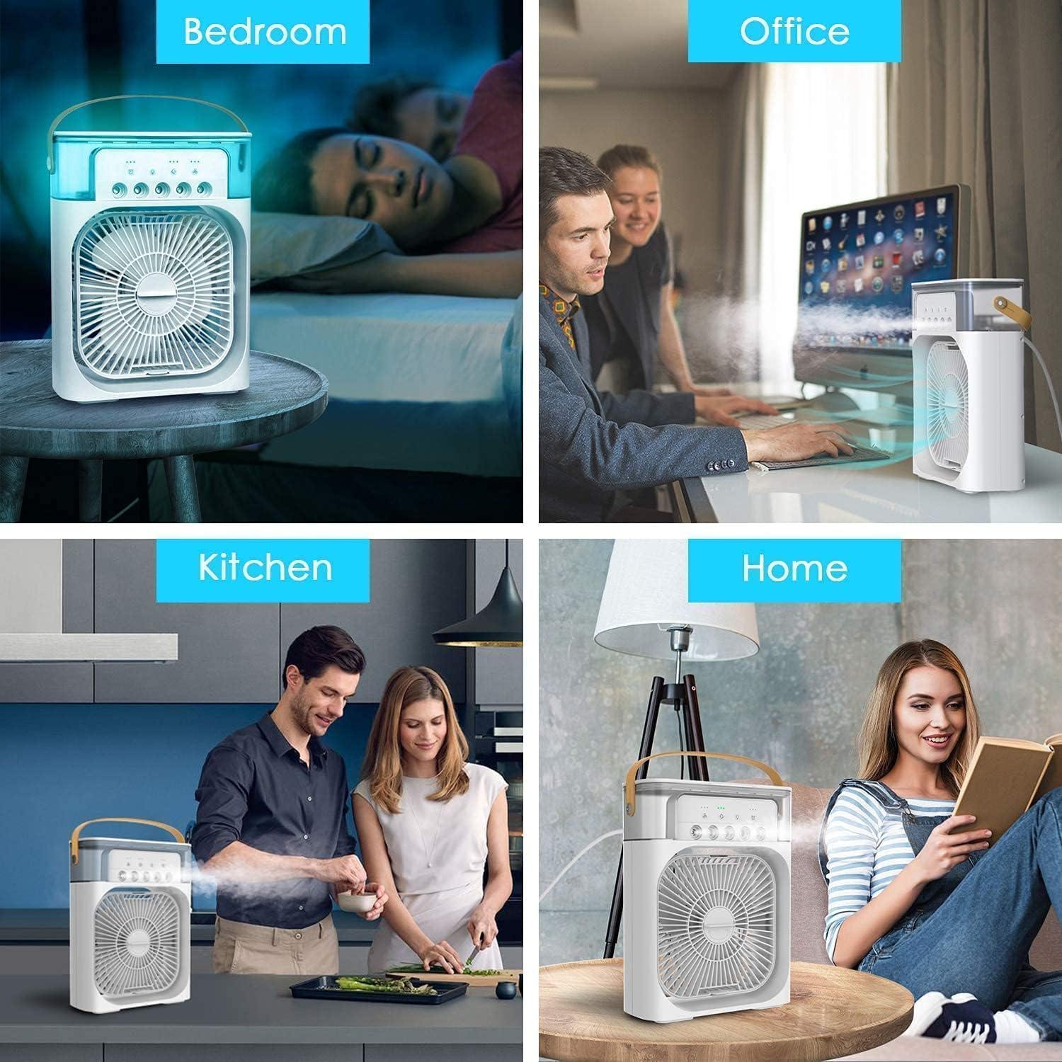 Water spray mist fan